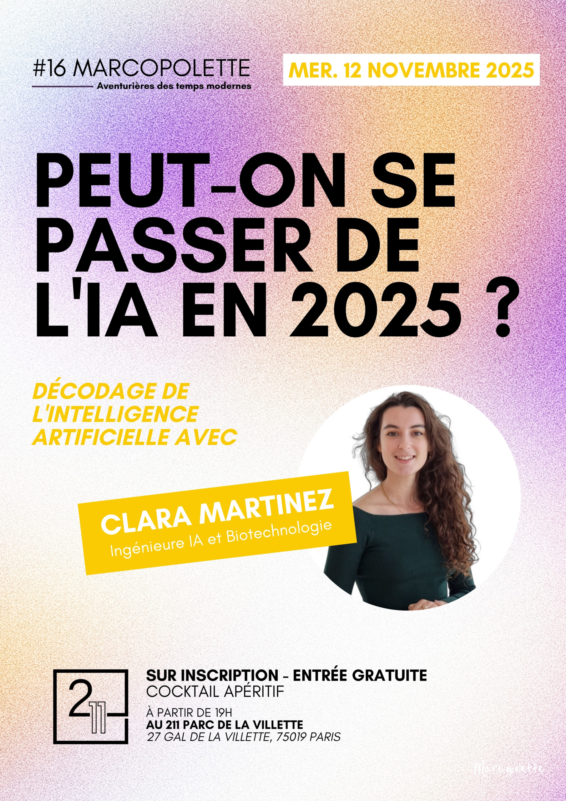 Soirée Marcopolette — Clara Martinez