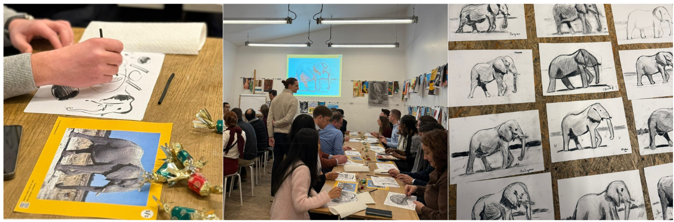 Atelier fusain chez savoir dessiner